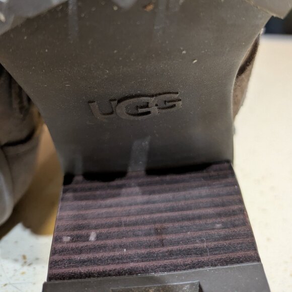 UGG Suede Ankle Boots Grey Size 9 - Picture 7 of 11